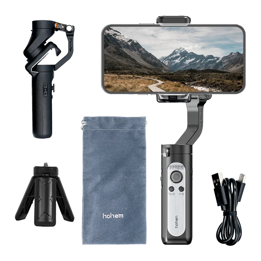 Hohem iSteady XE Gimbal Stabilizator do telefonu smartfona czarny + statyw - najważniejsze cechy